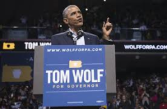 President Obama speaking at Tom Wolf event